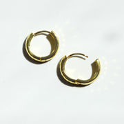 Hammered Gold Hoops