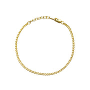 Gold Curb Chain Bracelet