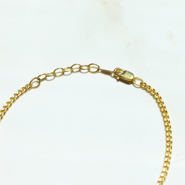 Gold Curb Chain Bracelet