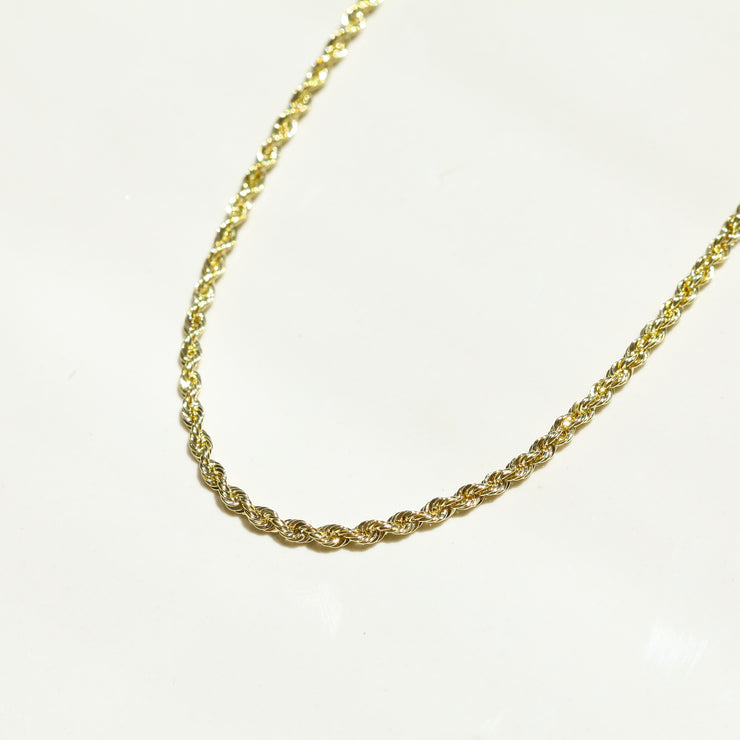 Gold French Rope Chain 3mm