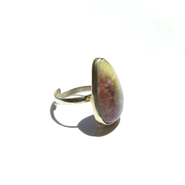 Fluorite Adjustable Gemstone Ring