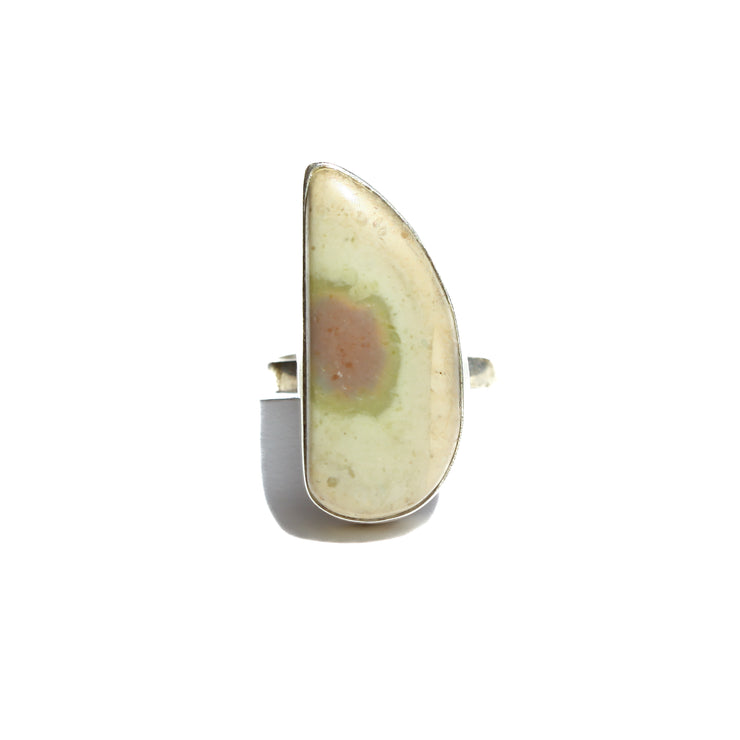 Watermelon Jasper Ajustable Gemstone Ring