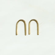 Gold Staple Earrings XS