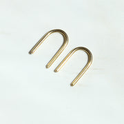 Gold Staple Earrings XS