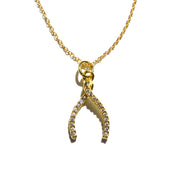 Diamond Wishbone Necklace