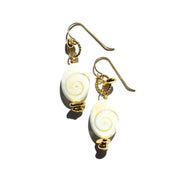 White Shell Earrings