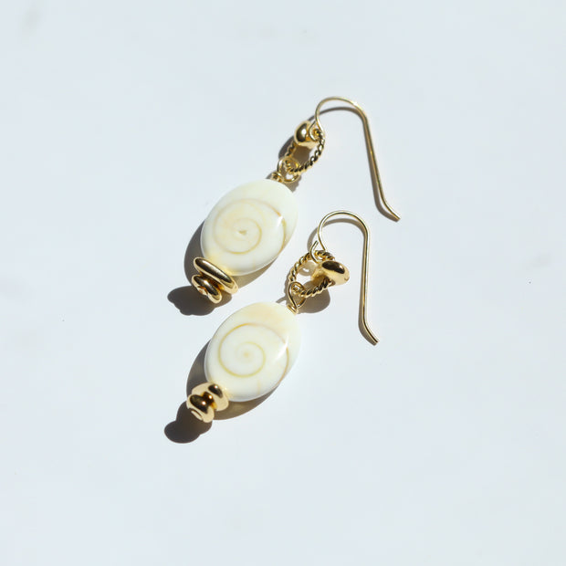 White Shell Earrings