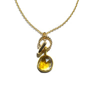 Citrine Rose Cut Necklace (Copy)