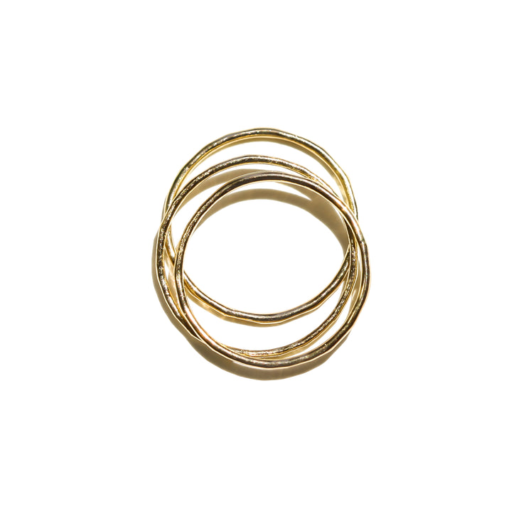 Romantic Stacking Solid 14k Gold Band