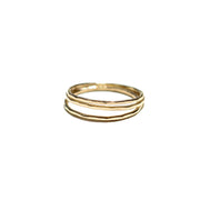 Romantic Stacking Solid 14k Gold Band