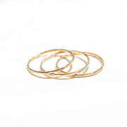 Romantic Stacking Solid 14k Gold Band