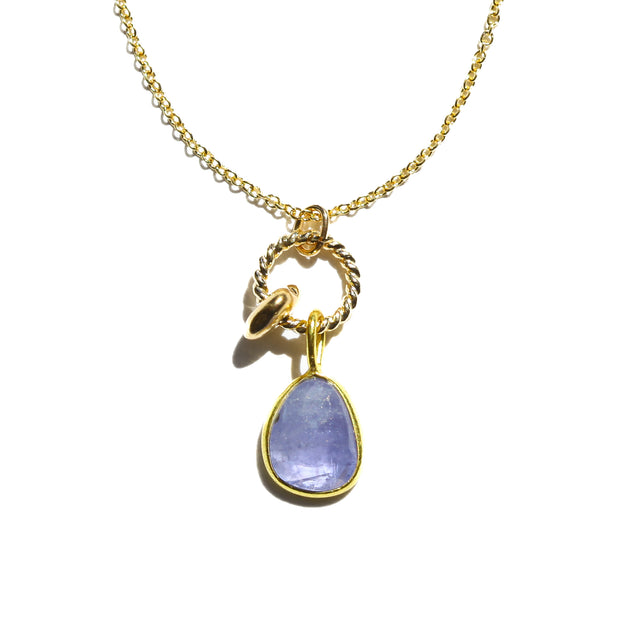 Tanzanite Rose Cut Necklace