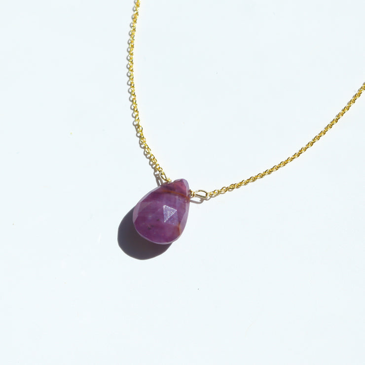 Ruby Little Gemstone Necklace