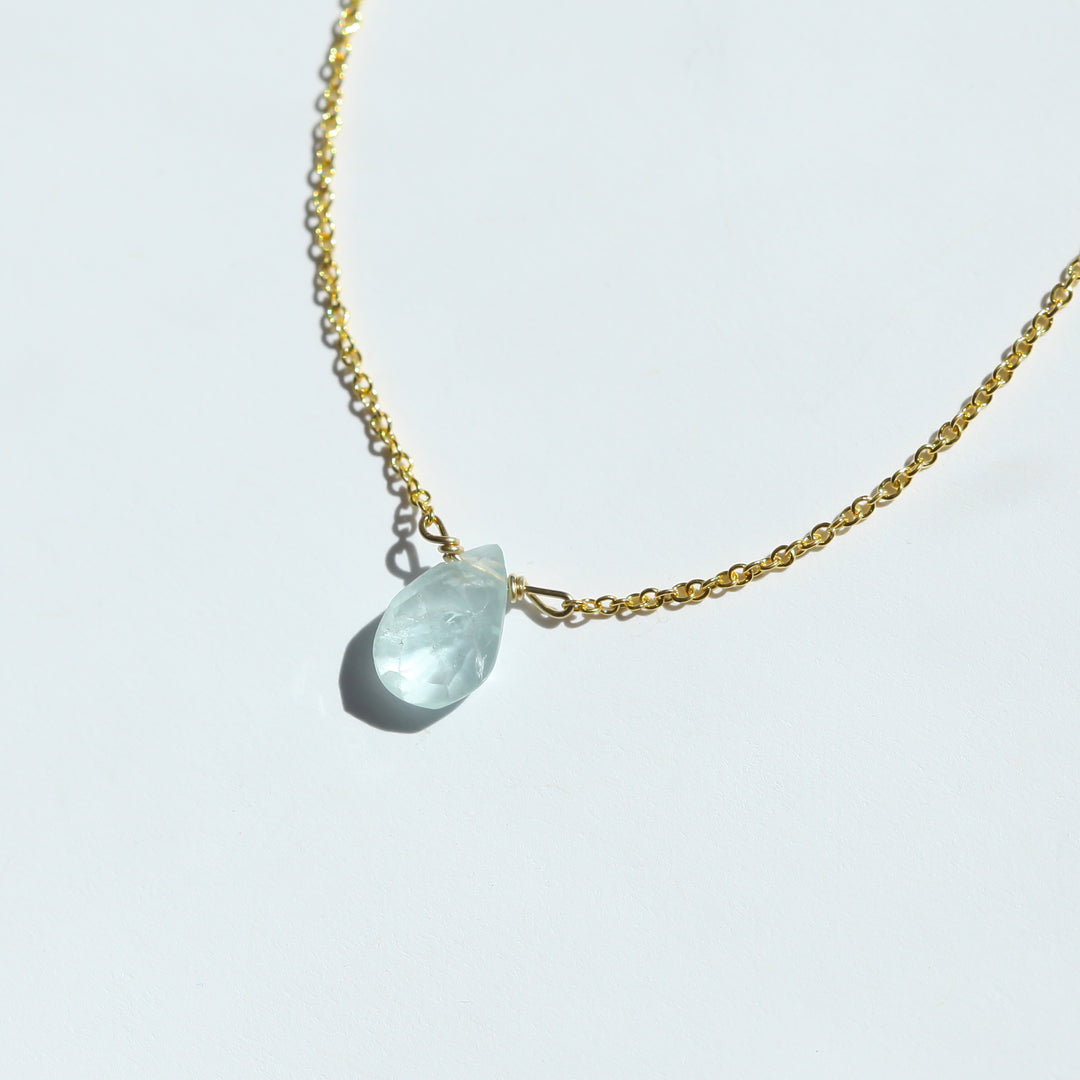 Aquamarine Little Gemstone Necklace – Julia Szendrei Jewelry