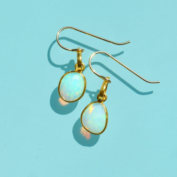 Opal Rose Cut Earrings