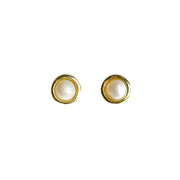 Gold Pearl Studs