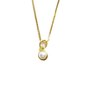 Gold Pearl Necklace