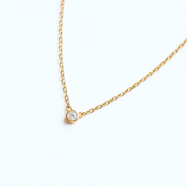 Diamond Circle Necklace