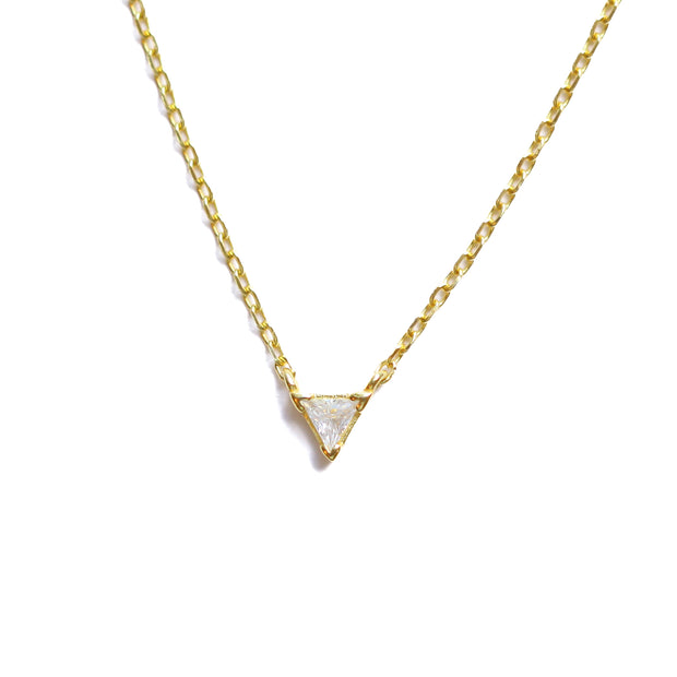 Diamond Triangle Necklace