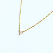 Diamond Triangle Necklace