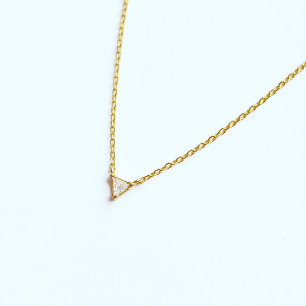 Diamond Triangle Necklace