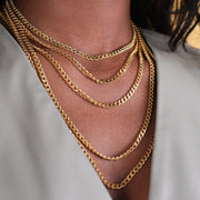 4mm Flat Cuban Chain