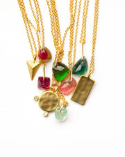 Gold Square Necklace