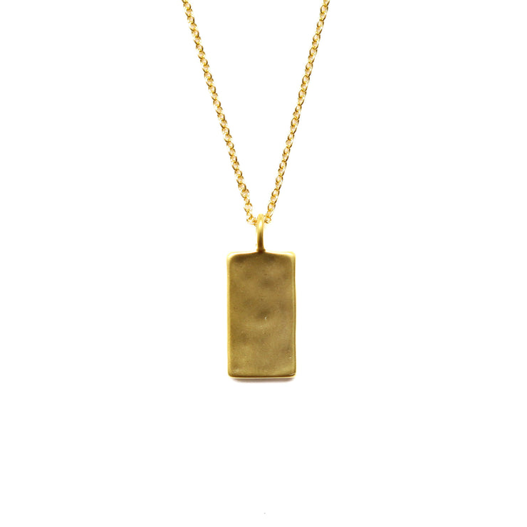 Gold Shield Necklace