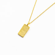 Gold Shield Necklace