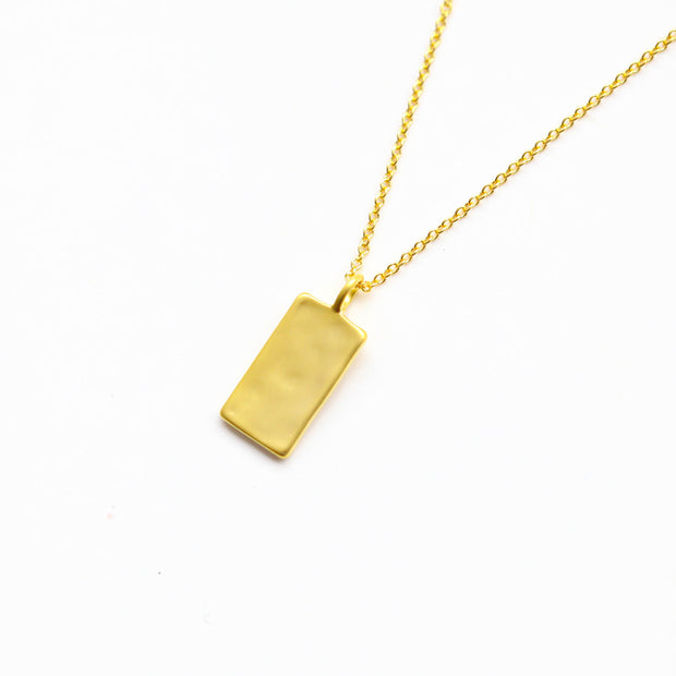 Gold Shield Necklace