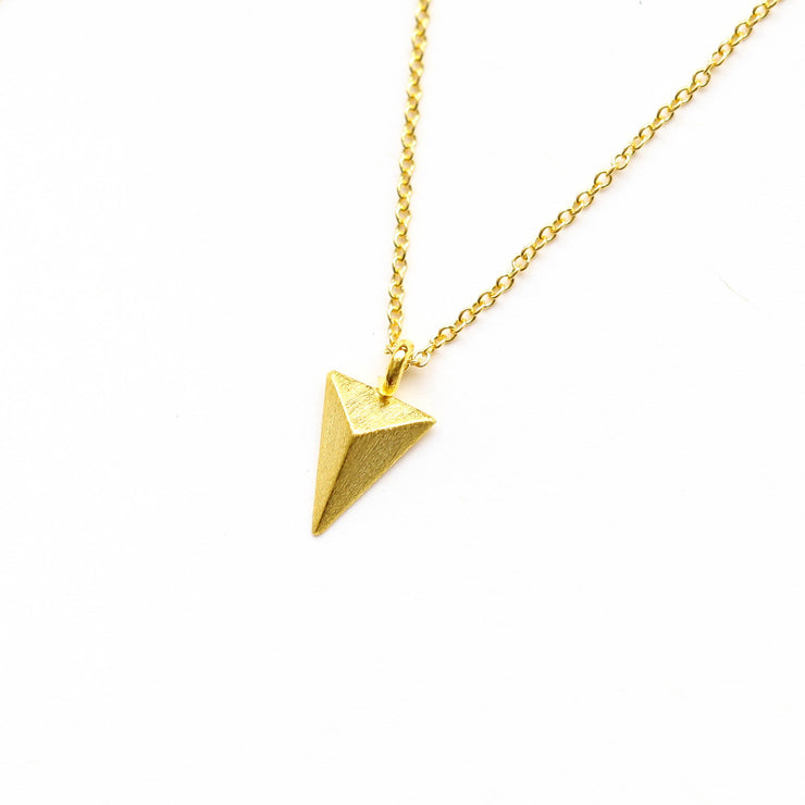 Gold Protection Dagger Necklace