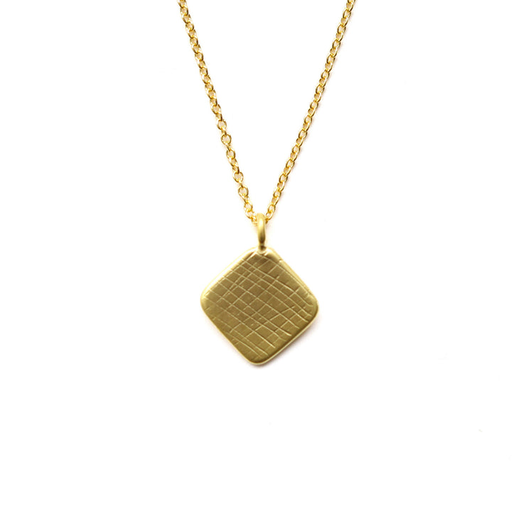 Gold Square Necklace