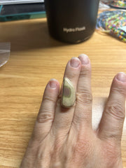 Watermelon Jasper Ajustable Gemstone Ring