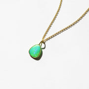 Green Opal Rose Cut Necklace