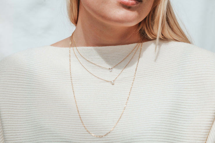 Little Pearl Necklace June Birthstone