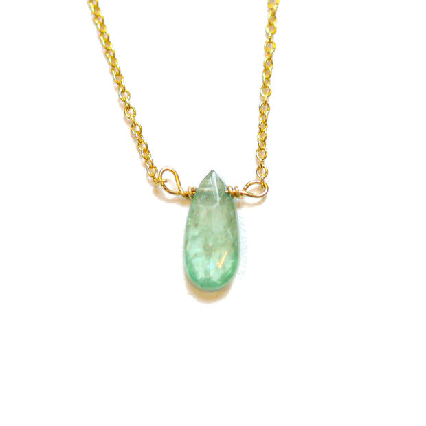 Mint Kyanite Little Gemstone Necklace