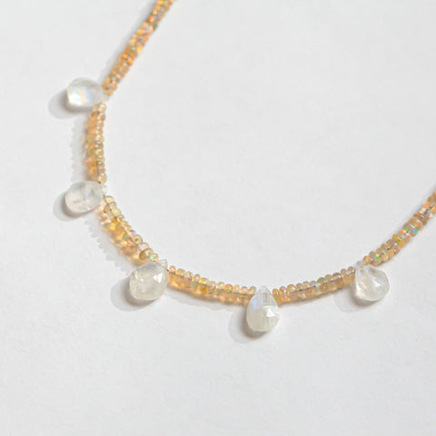 Opal and Moonstone Felicity Necklace