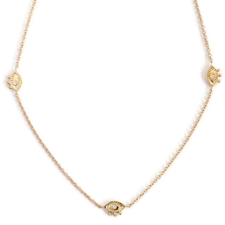 Sprit Eye Necklace -N165YG, N165RG, N165WG