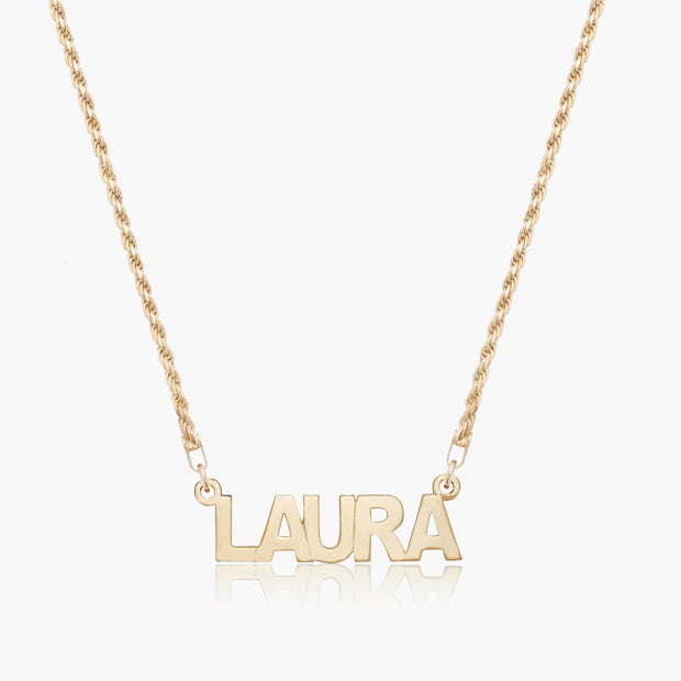 Mini Nameplate Necklace