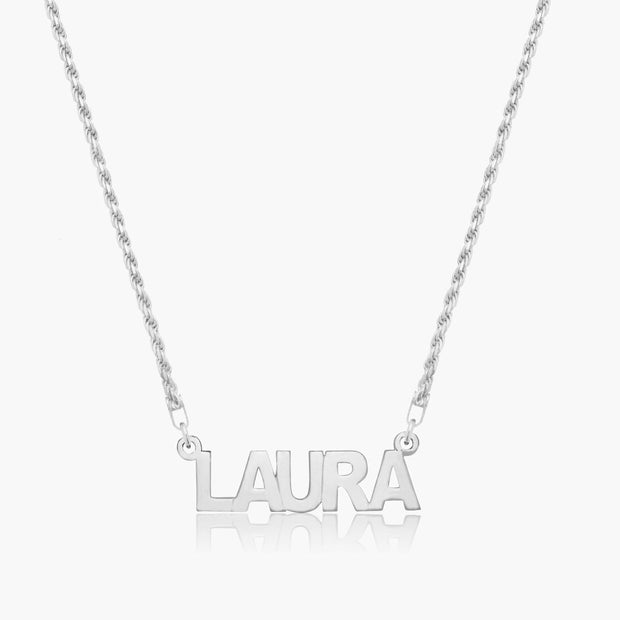 Mini Nameplate Necklace