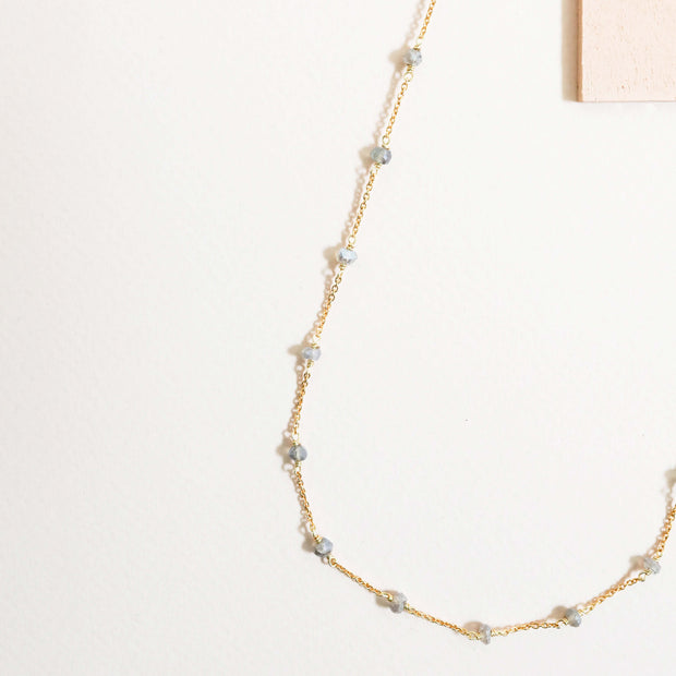 Ballet Chain - Silver Labradorite Layering Chain