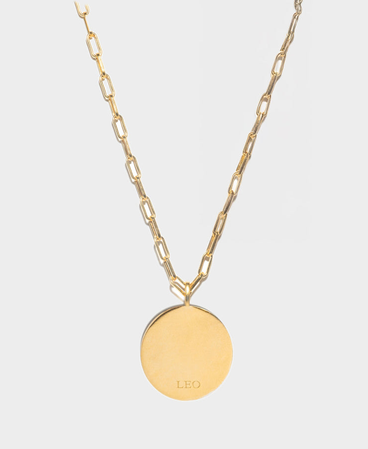 Leo Gold Vermeil Pendant Necklace