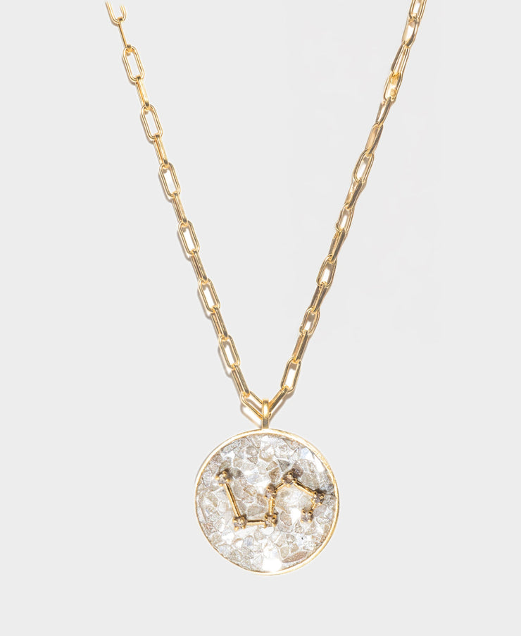 Leo Gold Vermeil Pendant Necklace