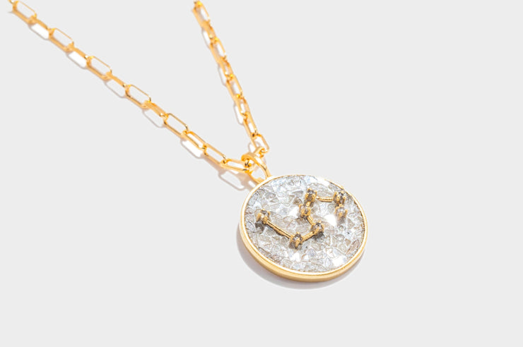 Leo Gold Vermeil Pendant Necklace