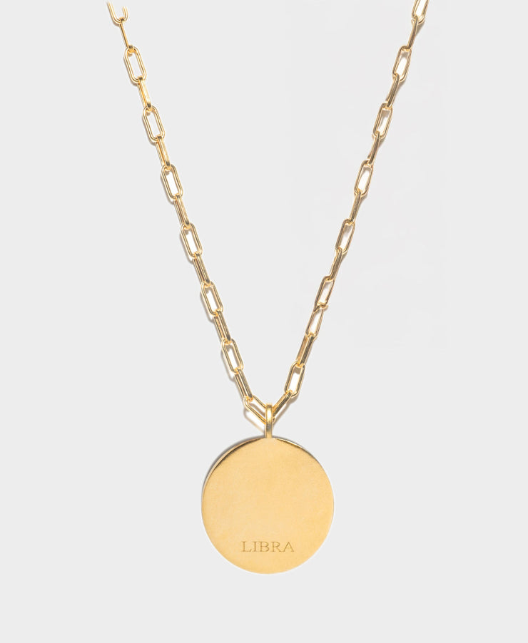 Libra Gold Vermeil Pendant Necklace