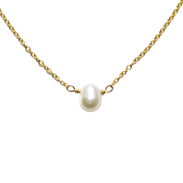 Little Pearl Necklace June Birthstone