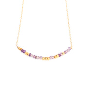 Amethyst Morse Code Necklace Customize your Code
