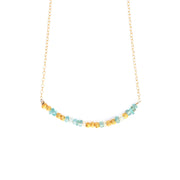 Aquamarine Morse Code Necklace Customize your Code
