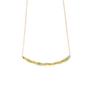 Peridot Morse Code Necklace Customize your Code