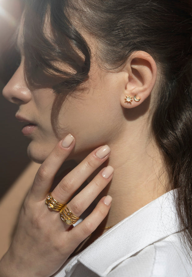 Neoma Gold Vermeil Stud Earrings